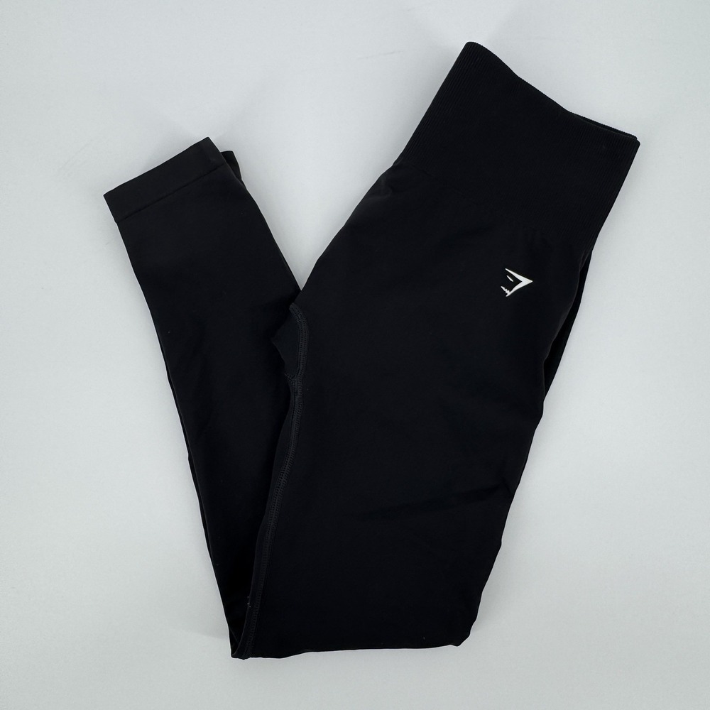 Gymshark Everyday Seamless Black High Waisted Leggings Women's Medium M Athletic - Picture 11 of 12